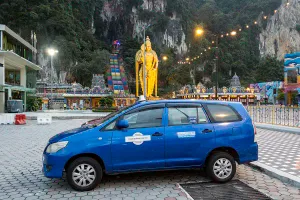 My Little Taxi private half-day tour vehicle at Batu Caves in Kuala Lumpur