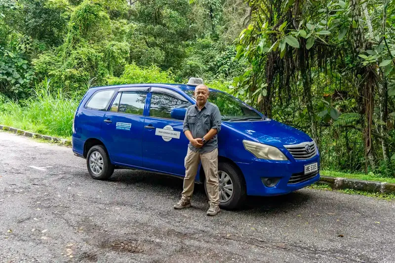 Anuar, a local Kuala Lumpur taxi driver with a private vehicle used for My Little Taxi journeys