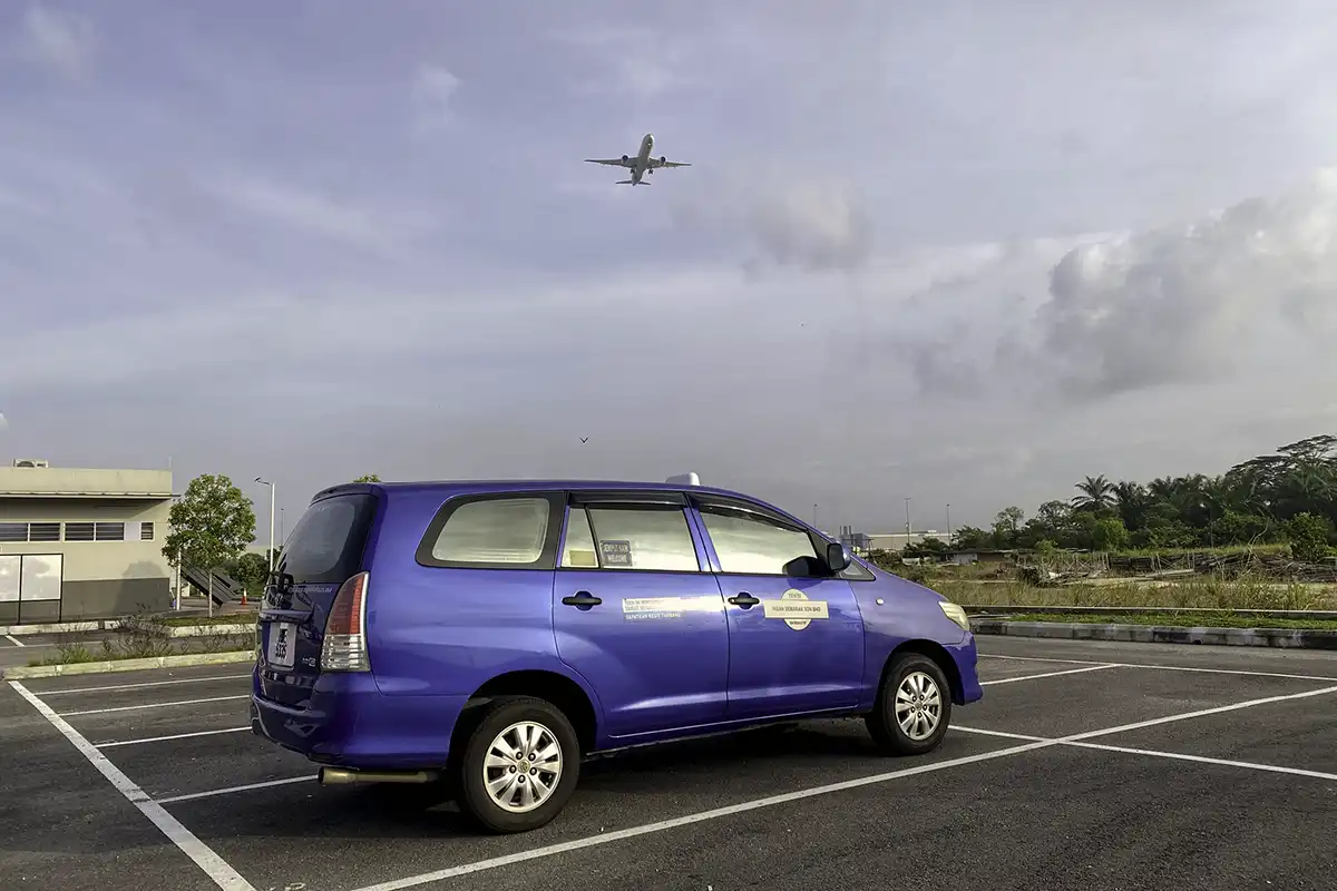 My Little Taxi vehicle near KLIA airport for private airport transfers in Malaysia