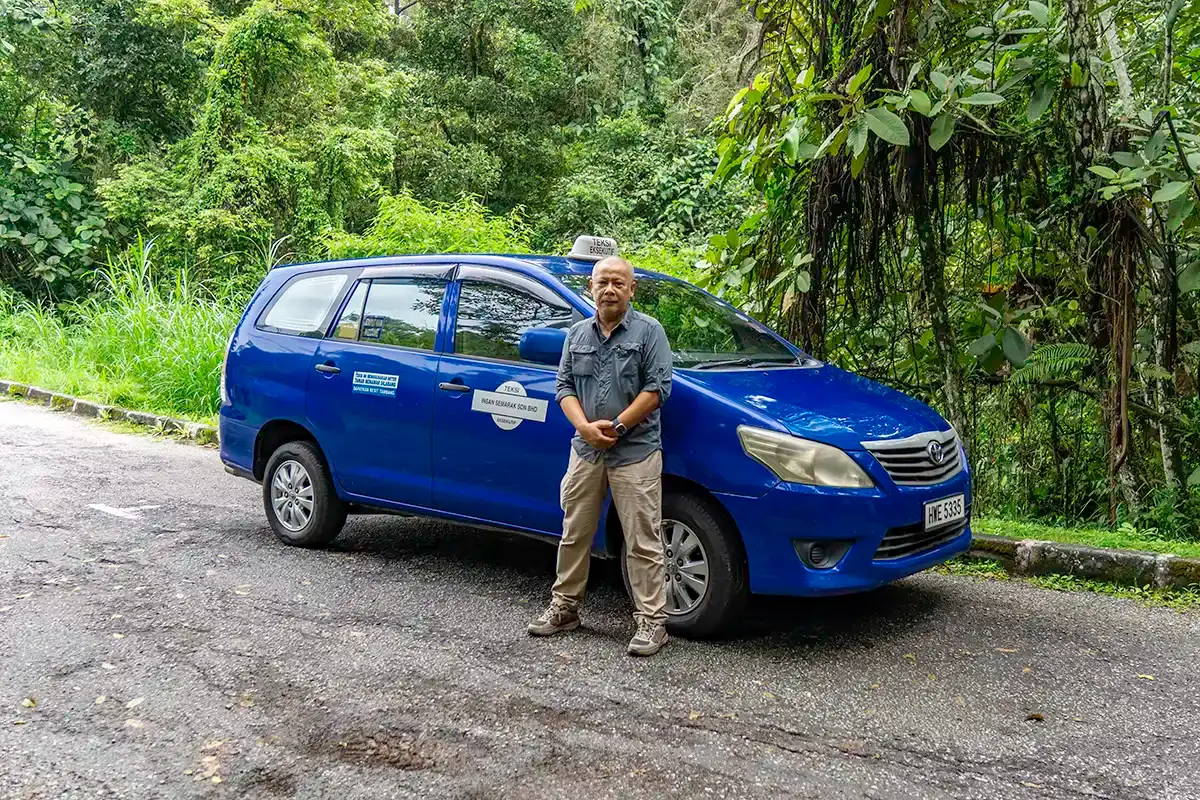 My Little Taxi local Kuala Lumpur operator and private transfer vehicle Anuar, a local driver-guide in Kuala Lumpur, with a private vehicle used for My Little Taxi journeys